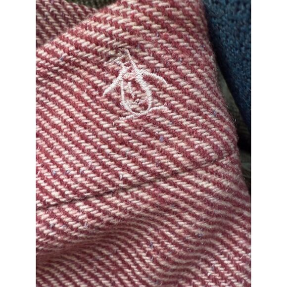 Vintage Original Penguin Wool A-Line Skirt Rose Pink Herringbone Preppy Lined - Picture 4 of 16